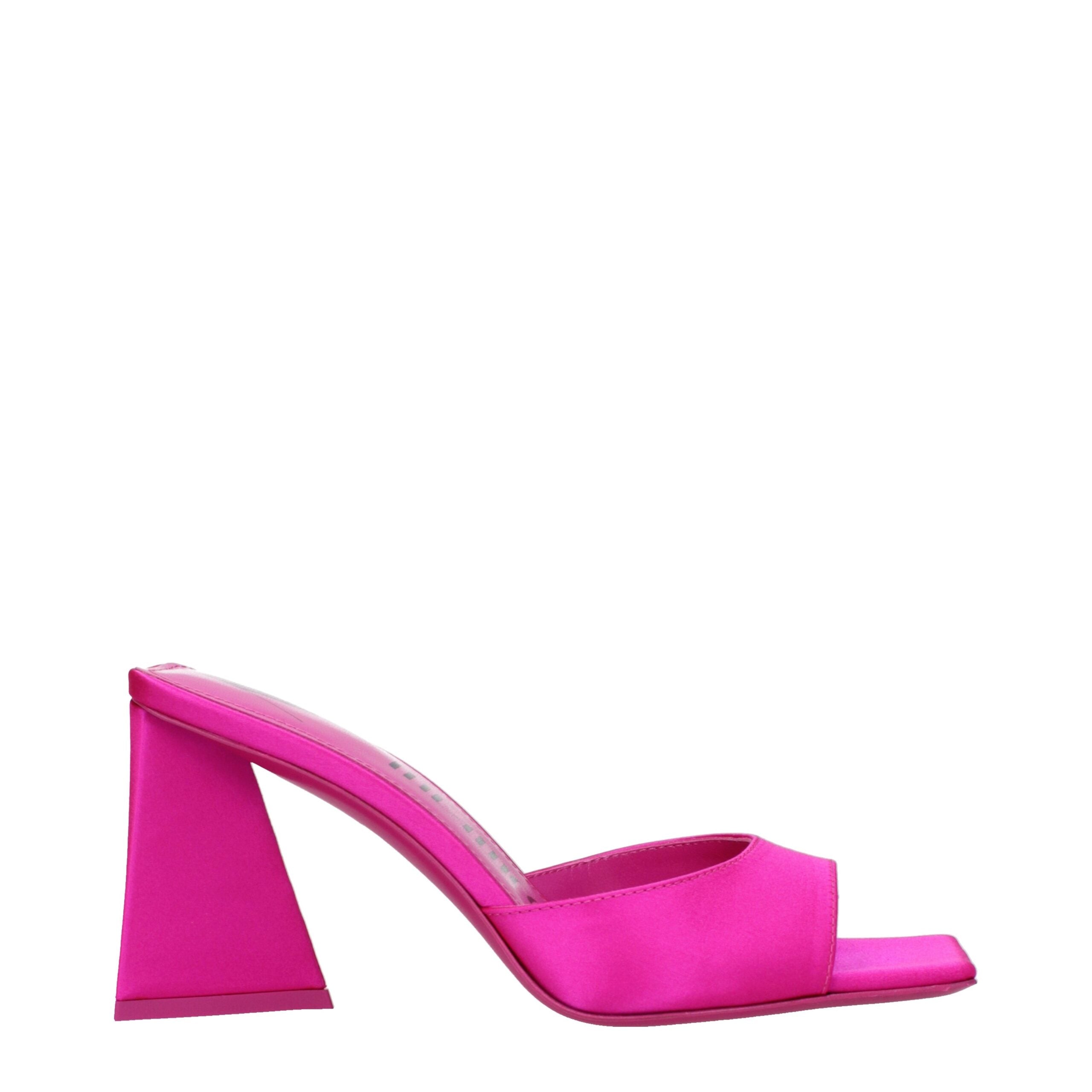 The Attico Pink Satin Sandal